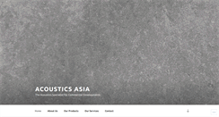 Desktop Screenshot of acousticsasia.com